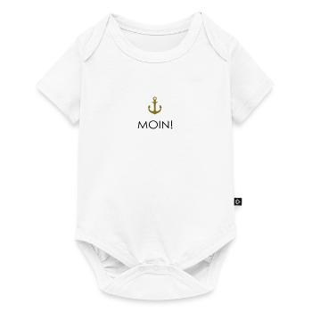 MOIN Anker 1-- - Baby Premium Kurzarmbody - Weiß - Vorne