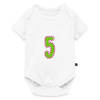 5. 5 YEARS. 5th ANNIVERSARY. 5 YEAR ANNIVERSARY - Baby Premium short-sleeve bodysuit - white - Front
