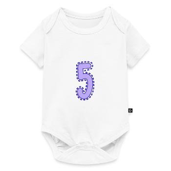 5. 5 YEARS. 5th ANNIVERSARY. 5 YEAR ANNIVERSARY - Baby Premium short-sleeve bodysuit - white - Front