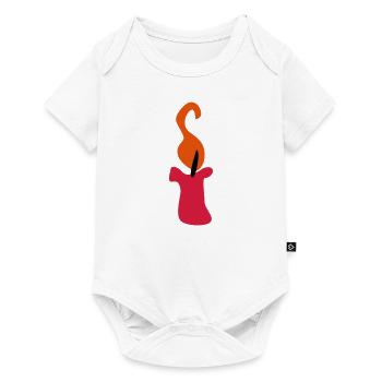 Bougie - Body à manches courtes Premium Bébé - blanc - Devant
