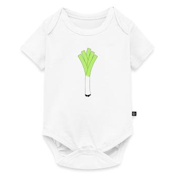 Fitness Poireaux Légumes Larry - Body à manches courtes Premium Bébé - blanc - Devant