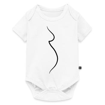 Pregnant - Baby Premium short-sleeve bodysuit - white - Front