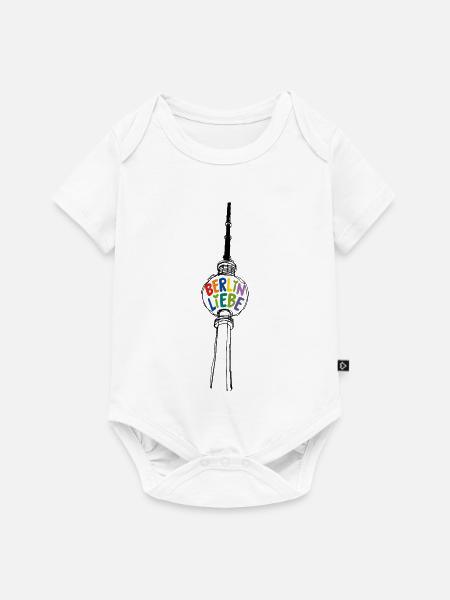 Berlin liebe dir! - Baby Premium Kurzarmbody - Weiß