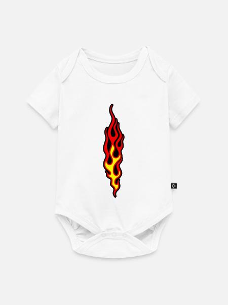 flammen - Baby Premium short-sleeve bodysuit - white