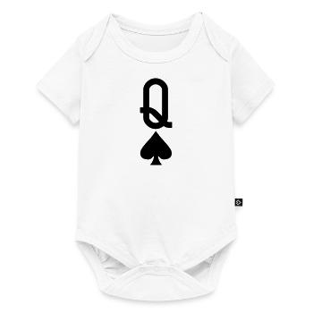 Carte à jouer au poker - Spades Lady - Body à manches courtes Premium Bébé - blanc - Devant