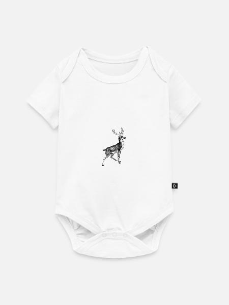 Wildtiere - Baby Premium Kurzarmbody - Weiß