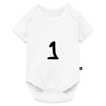 1. 1 year. 1st ANNIVERSARY. 1 YEAR ANNIVERSARY - Baby Premium short-sleeve bodysuit - white - Front