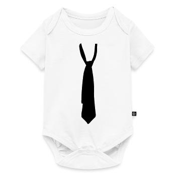 tie - Baby Premium short-sleeve bodysuit - white - Front