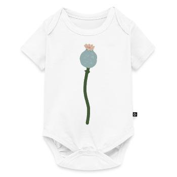 Mohn Kapsel - Baby Premium Kurzarmbody - Weiß - Vorne