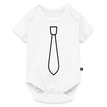 Cravate - Body à manches courtes Premium Bébé - blanc - Devant