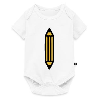 Pencil Writing Author Art - Baby Premium short-sleeve bodysuit - white - Front