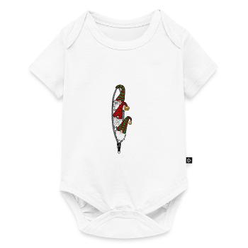 drei Wichtel Feiertage Weihnachten - Baby Premium Kurzarmbody - Weiß - Vorne