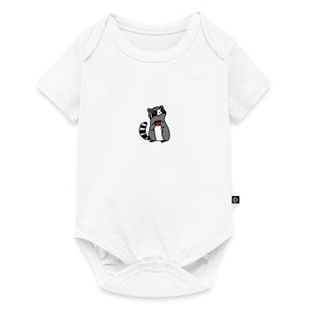 amour de raton laveur - Body à manches courtes Premium Bébé - blanc - Devant