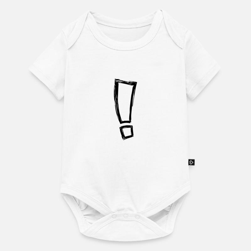 point d’exclamation - Body à manches courtes Premium Bébé - blanc
