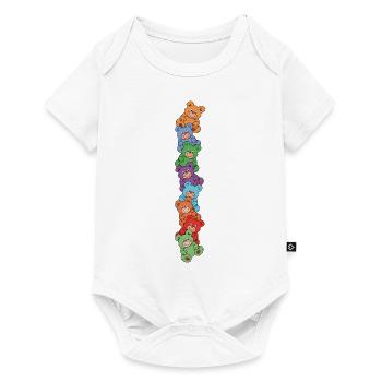 Many teddy bears - many teddies - Baby Premium short-sleeve bodysuit - white - Front