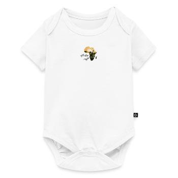Afrika Ruft Giraffe Elefant - Baby Premium Kurzarmbody - Weiß - Vorne