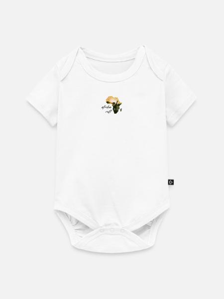 Afrika Ruft Giraffe Elefant - Baby Premium Kurzarmbody - Weiß