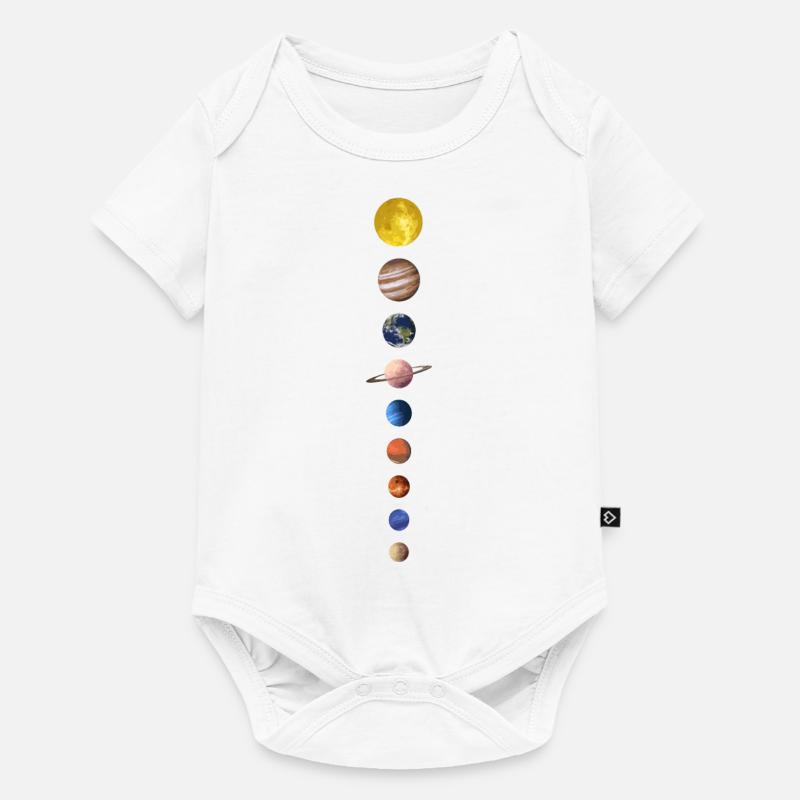 Planètes - Body à manches courtes Premium Bébé - blanc