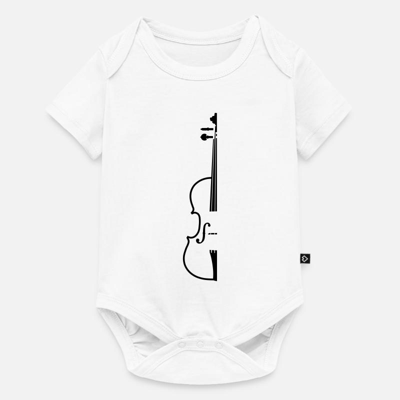violon - Body à manches courtes Premium Bébé - blanc