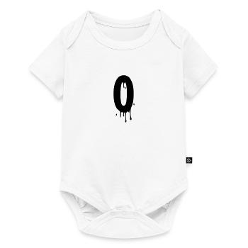 0 Tropfen - Baby Premium Kurzarmbody - Weiß - Vorne
