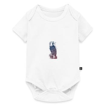 Adler - Baby Premium Kurzarmbody - Weiß - Vorne