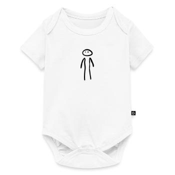 homme debout - Body à manches courtes Premium Bébé - blanc - Devant