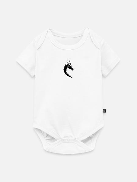 Long - Chinesischer Drache - Baby Premium Kurzarmbody - Weiß
