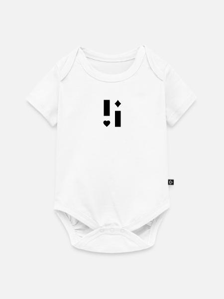 Schlichtes Design - Baby Premium Kurzarmbody - Weiß