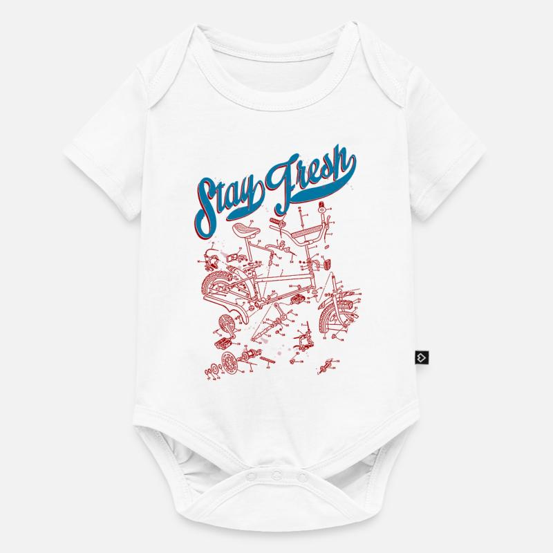 BMX - Body à manches courtes Premium Bébé - blanc