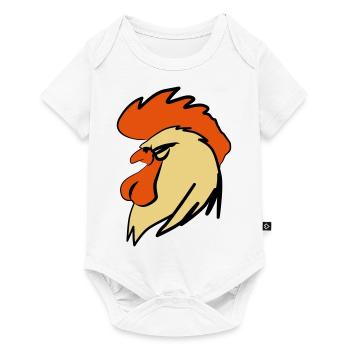 ROOSTER BOOSTER - Baby Premium Kurzarmbody - Weiß - Vorne