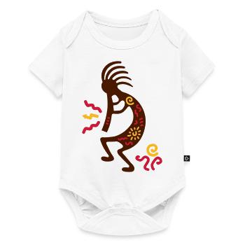 kokopelli carving american - Baby Premium short-sleeve bodysuit - white - Front