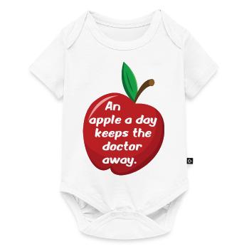 An apple a day ... - Baby Premium short-sleeve bodysuit - white - Front