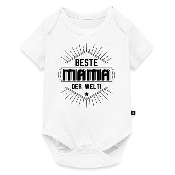 beste Mama der welt - Baby Premium Kurzarmbody - Weiß - Vorne
