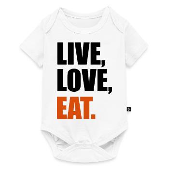eat - Baby Premium short-sleeve bodysuit - white - Front