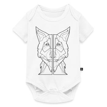 chien ami chien chemise de chien amoureux - Body à manches courtes Premium Bébé - blanc - Devant