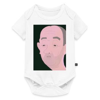 Fld.) Gesicht Face Fratz - Baby Premium Kurzarmbody - Weiß - Vorne