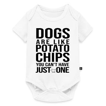 Les chiens sont comme des frites Chien Chiot chien amoureux - Body à manches courtes Premium Bébé - blanc - Devant