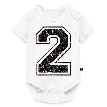 2 two zwei schwarz schwarz (uk) - Baby Premium Kurzarmbody - Weiß - Vorne