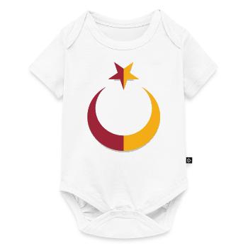Le drapeau de la Turquie (Türk Bayragi) - Body à manches courtes Premium Bébé - blanc - Devant