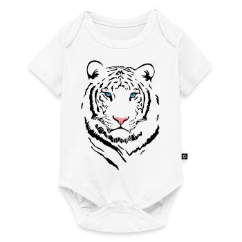 White Tiger # 2 - Baby Premium Kurzarmbody - Weiß - Vorne