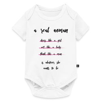 Femme de pouvoir! - Body à manches courtes Premium Bébé - blanc - Devant