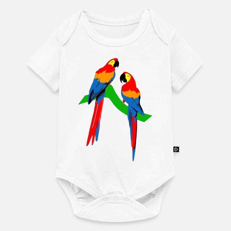Perroquets - Body à manches courtes Premium Bébé - blanc