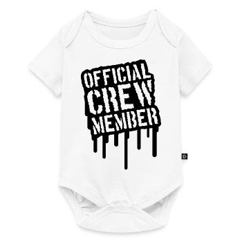 Official Crew Member Stamp Design - Body à manches courtes Premium Bébé - blanc - Devant