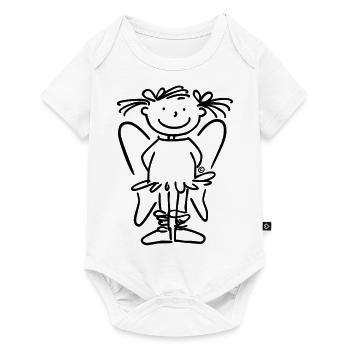 Einfach Schutzengel Ballett-Annett - Baby Premium Kurzarmbody - Weiß - Vorne