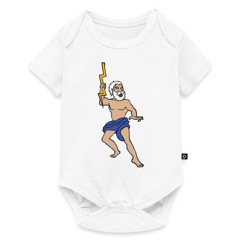Zeus Jupiter dieu mythologique de l'Olympe grec - Body à manches courtes Premium Bébé - blanc - Devant