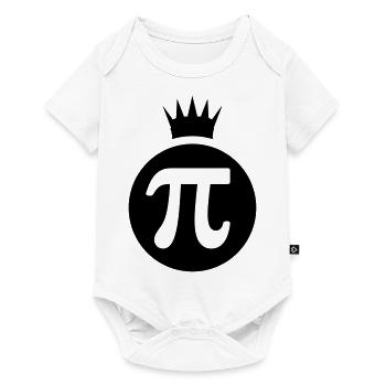 Pi king / Pi König (1c) - Baby Premium short-sleeve bodysuit - white - Front
