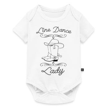 Line Dance Lady - Body à manches courtes Premium Bébé - blanc - Devant