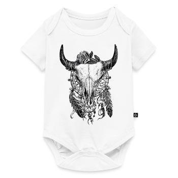 Skull Tattoo - Baby Premium short-sleeve bodysuit - white - Front