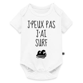 Surf / Surfing / Surfer / Surfen / Beach - Baby Premium short-sleeve bodysuit - white - Front