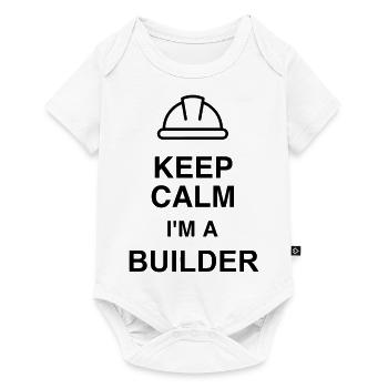 manoeuvre / chantier / bâtiment / ouvrier - Body à manches courtes Premium Bébé - blanc - Devant